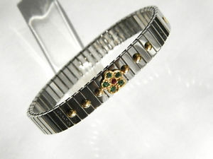 【送料無料】ブレスレット　アクセサリ―　ブレスレットグリーンレッドnomination womens bracelet medium floral greenred 042223020