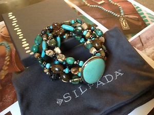 【送料無料】ブレスレット　アクセサリ―　スターリングシルバージャスパーブレスレットマグネサイトsilpada sterling silver brass howlite jasper bronzite magnesite bracelet b1991