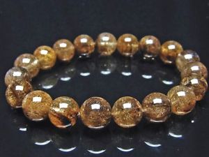 【貨物輸送無料】腕輪 付属品― ゴールデンルチルラウンドブレスレット ブレスレット-男女兼用アクセサリー-ジュエリー・アクセサリー