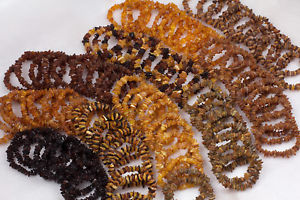 【貨物輸送無料】腕輪 付属品― バルトチップブレスレッツ  ロット100raw unpolished baltic amber adult chips beads bracelets  lot 100 various colors 男女兼用アクセサリー-ジュエリー・アクセサリー-ブレスレット