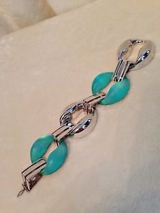 【貨物輸送無料】腕輪 付属品― alexis bittar aqua blue lucitelink bracelet alexis bittar aqua blue lucite and silver link bracelet ブレスレット-男女兼用アクセサリー-ジュエリー・アクセサリー