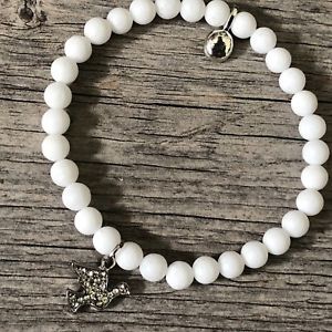 【送料無料】ブレスレット　アクセサリ―　ロシアソーダczビーディッドブレスレットrussian natrolite high vibration crystal cz freedom purity dove beaded bracelet 45,588円