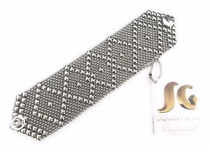 【送料無料】ブレスレット　アクセサリ―　sgステンレスメッシュカフスブレスレットセルジオグティエレスb10sg liquid metal silver stainless steel mesh cuff bracelet sergio gutierrez b10