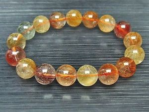 【貨物輸送無料】腕輪 佩び物― ゴールデンルチルラウンドブレスレット12粍 rare 6a natural titin golden rutilated quartz round bracelet gift bl8013