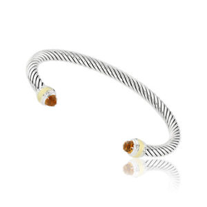 【貨物輸送無料】腕輪 添え物― デビッドケーブルクラシックシトリンゴールドブレスレットdavid yurman cable classic citrine amp; gold bracelet b12381s4aci
