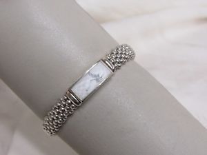 【貨物輸送無料】腕輪 添え物― デザイナーラゴスマヤキャビアロープブレスレットdesigner lagos ss 9粍 maya howlite caviar rope bracelet