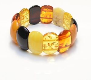 【貨物輸送無料】腕輪 添え物― バルトマルチカラーブレスレットグラムluxury natural genuine baltic amber multi color adult bracelet  233 grams  ap36