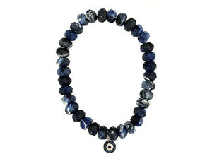 【貨物輸送無料】腕輪 添え物― ビード腕輪sodalite bead evil eye bracelet