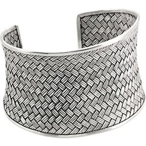 【貨物輸送無料】腕輪 佩び物― スターリングシルバーカフブレスレットsterling silver cuff bracelet  50粍