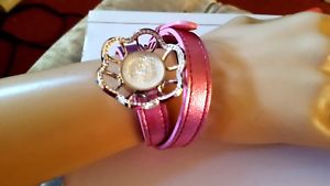 【送料無料】ブレスレット　アクセサリ&mdash;　ラリックブレスレットニーズlalique bracelet fits all adjustable leather with charmvery attractive｜hokushin