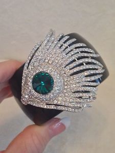 【貨物輸送無料】腕輪 付属物― ケネスジェイレーンpave cz石ころfeather黒いこと腕輪