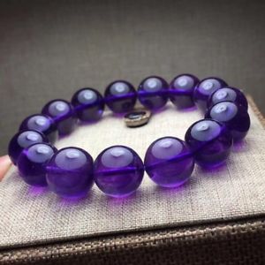 【貨物輸送無料】腕輪 佩び物― ブラジルアメジストクリスタルビーズストレッチブレスレット listing15粍 aaaaa natural brazil amethyst quartz crystal beads stretch bracelet