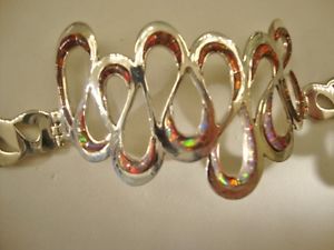 【送料無料】ブレスレット　アクセサリ&mdash;　リボンブレスレットレッドオパールレディーススターリングシルバーamazing ribbons bracelet red fire opal ladies sterling silver 925｜hokushin