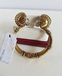【貨物輸送無料】腕輪 付属物― アレキサンダーマックイーンツインスカルブレスレットブランドalexander mcqueen twin skull bracelet brand