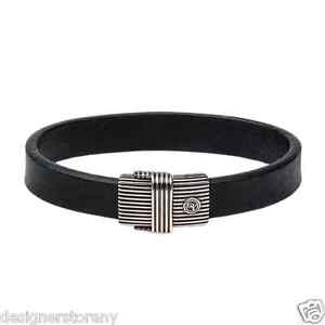 【貨物輸送無料】腕輪 佩び物― デヴィッドyurmanスターリング吊りひもidなめし革腕輪
