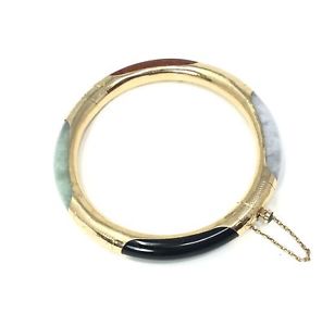 【貨物輸送無料】腕輪 佩び物― アジアタイガーアイブレスレットasian gold plated sterling silver jade amp; tigers eye bracelet