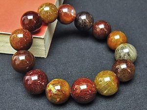 【貨物輸送無料】腕輪 付属物― ブロンズゴールデンルチルラウンドブレスレット16粍 rare 6a natural bronze golden rutilated quartz round bracelet gift bl9403
