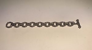 【送料無料】ブレスレット　アクセサリ―　ジュディススターリングシルバーシトリンリンクブレスレットjudith ripka sterling silver, cz, and citrine link bracelet