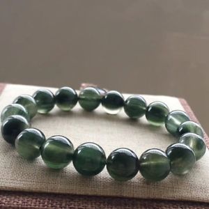 【送料無料】ブレスレット　アクセサリ―　ルチルブレスレット11mm aaaaanatural green rutilated quartz crystal round beads bracelet 11mm aaaaa
