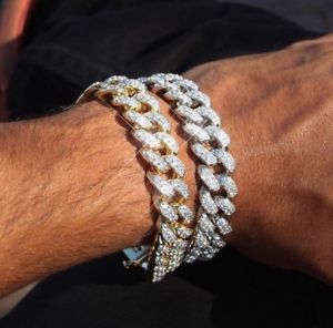 【貨物輸送無料】腕輪 佩び物― アイスリンクブレスレットペンダントスターリングシルバーice out link  silver charm man bracelets cz pendant 925 sterling silver