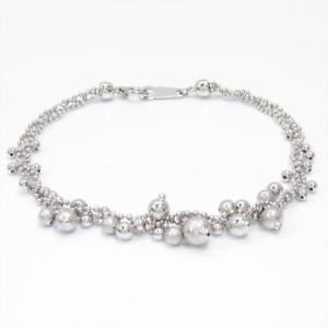 【貨物輸送無料】腕輪 付属物― ブレスレットプラチナシルバービンテージauthentic jewelry design bracelet pt 850 platinum silver used vintage