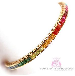 【貨物輸送無料】腕輪 付属物― スターリングシルバーテニスブレスレット8 bfa sterling silver 925 一般医 gods promise over the rainbow cz tennis bracelet