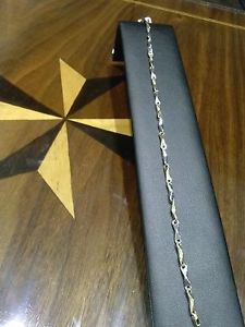 【貨物輸送無料】腕輪 添え物― 18kイェローゴールド18k white and yellow gold bracelet