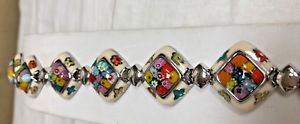 【貨物輸送無料】腕輪 付属物― ブレスレットイタリアアランmellifiori  bracelet by alan k made インチ italy