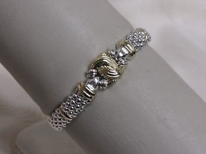 【送料無料】ブレスレット　アクセサリ―　デザイナーラゴスキャビアビーズノットブレスレットdesigner lagos ss 18k caviar beaded knot bracelet