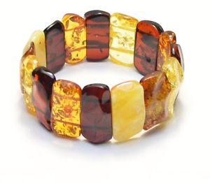 【貨物輸送無料】腕輪 付属物― バルトマルチカラーブレスレットluxury natural genuine baltic amber multi color adult bracelet  27 gr  ap96