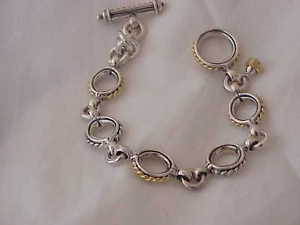 【貨物輸送無料】腕輪 付属物― スターリングケーブルブレスレット listingdavid wysor 18k amp; sterling toggle cable circle bracelet 8 34 long