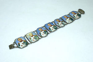 【送料無料】ブレスレット　アクセサリ―　リモージュエナメルブレスレットナポレオンボナパルトrare limoges france bracelet enamel xix century napoleon bonaparte