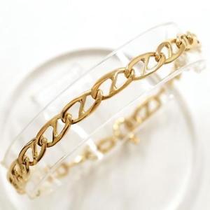 【貨物輸送無料】腕輪 付属物― 宝飾品ｋイエローゴールドブレスレットjewelry 18k yellow gold bracelet free shipping used