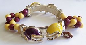 【送料無料】ブレスレット　アクセサリ―　サッカーテーマブレスレットfun football themed stretchy bracelet
