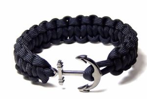 【送料無料】ブレスレット　アクセサリ―　アンカーブレスレットファッションジュエリーハンドメイドアメリカインチnautical anchor bracelet paracord men women fashion jewelry hand made usa 8 inch