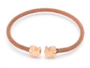 【送料無料】ブレスレット　アクセサリ―　ステンレススチールメッシュベアブレスレット high quality stainless steel 3 color mesh bear bracelets