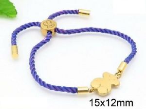 【送料無料】ブレスレット　アクセサリ―　2018ステンレススミレブレスレット2018 stainless steel blue violet adjustment bead bear bracelet