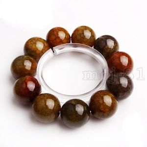 【送料無料】ブレスレット　アクセサリ―　20mmマルチカラードラゴンブレスレット8aaa20mm natural multicolor dragon veins agate gemstone beads men bracelet 8 aaa