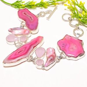 【送料無料】ブレスレット　アクセサリ―　ウィンドウブレスレットwindow druzy, biwa pearl gemstone fashion jewelry bracelet 78 sb927