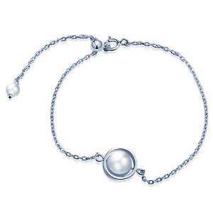 【送料無料】ブレスレット　アクセサリ―　スターリングシルバーフープブレスレットwomens 925 sterling silver pearls unique hoop planet adjustable charm bracelets
