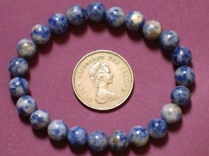 【送料無料】ブレスレット　アクセサリ―　ブレスレットソーダ8mmll01bracelet sodalite 8mm round beads stretch ll01
