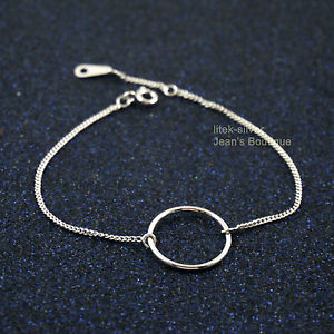 【送料無料】ブレスレット　アクセサリ―　925 チェーンa2798スターリング925 sterling silver simple circle of life charm dainty chain bracelet a2798 12,565円