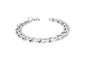 【送料無料】ブレスレット　アクセサリ―　フィガロシルバーリンク316ステンレスブレスレットcbv019mens figaro silver link 316 stainless steel bracelet cbv019