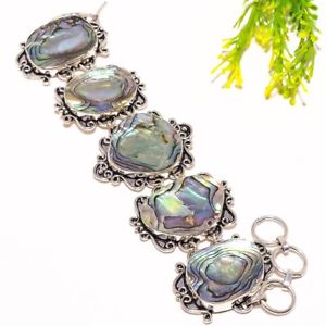 【送料無料】ブレスレット　アクセサリ―　アワビシェルブレスレット78 sb1044abalone shell gemstone handmade fashion jewelry bracelet 78 sb1044