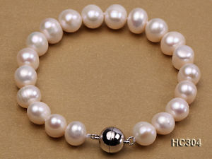 【送料無料】ブレスレット　アクセサリ―　ファッションホワイトラウンドブレスレットfashion 1011mm white round cultured freshwater pearl bracelet 75 gifts