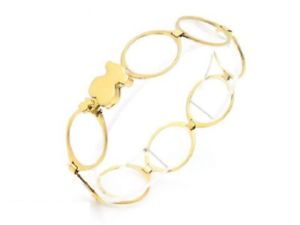 【送料無料】ブレスレット　アクセサリ―　ステンレスhigh quality stainless steel cartoon bear hollow round bracelets