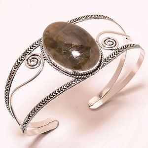 【送料無料】ブレスレット　アクセサリ―　デザイナーカフジュエリーブレスレットlovely labradorite designer cuff jewelry bracelet adjustable c2