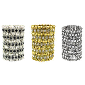 【送料無料】ブレスレット　アクセサリ―　ストレッチブレスレットクリスタルビーズパーティ5 rows stretch bracelet crystal beads trendy jewelry party prom for women