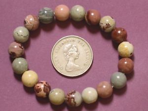 【送料無料】ブレスレット　アクセサリ―　ブレスレットビーズストレッチbracelet artistic stone 10mm round beads stretch ll01