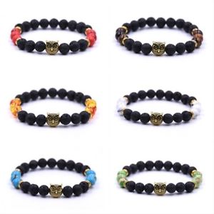 【送料無料】ブレスレット　アクセサリ―　ブレスレットビーズゴムロープストランドブレスレットアクセサリnatural lava stones bracelet beaded elastic rope strands bracelets men accessory
